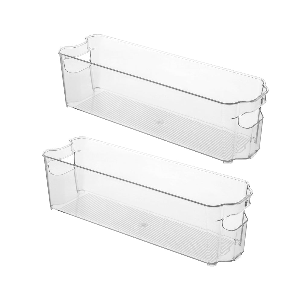 2Pcs Refrigerator Food Storage Box Fridge Organizer with Handle