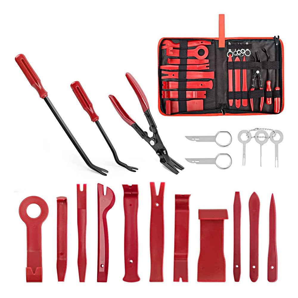 19Pcs Trim Removal Tool Set for Car Panel Door Audio with Portable Storage Bag