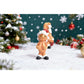 2Pcs 8cm Resin Santa Claus Pendants Christmas Hanging Decorations