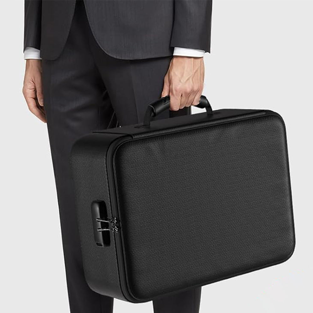 Water Resistant Document Storage Bag with Password Lock and Handle