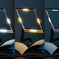 Neck Hanging 5X Magnifying Glass with 3 Color Dimmable LED Light Rechargeable Hands-Free Wearable Reading Magnifier