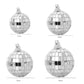 20Pcs Christmas Mirror Disco Balls – Hanging Decorations for Party Wedding DIY