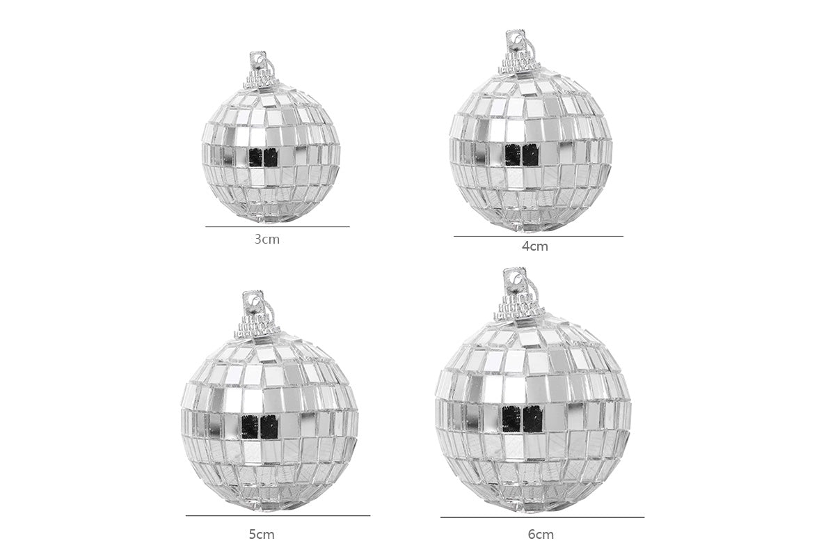20Pcs Christmas Mirror Disco Balls – Hanging Decorations for Party Wedding DIY