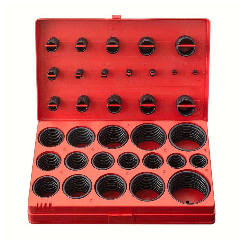 419 PCS O Ring Kit with Storage Box Rubber Sealing Gasket for Appliance Auto Repair
