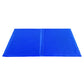 Blue Polyester Gel Cooling Sleeping Mat for Dogs Cats in 6 Sizes