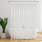 PEVA Waterproof Plastic Bathroom Shower Curtain with Rust Proof Grommets Clear
