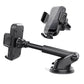 2 PCS Car Phone Holders for Windshield Dash Air Vent Rotatable Phone Mount for iPhone Smartphone