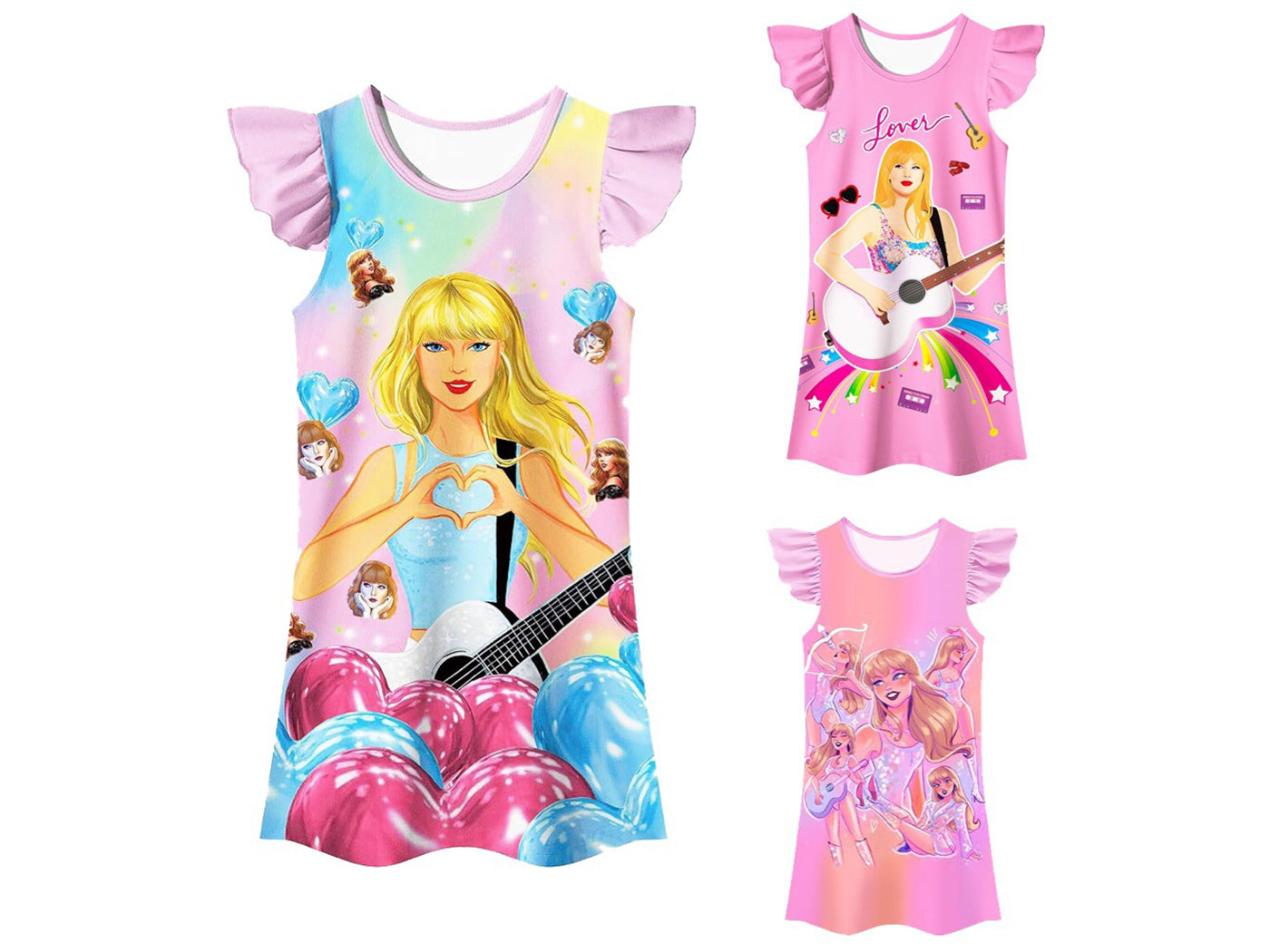 Taylor Swift Inspired Girl's Nightgown