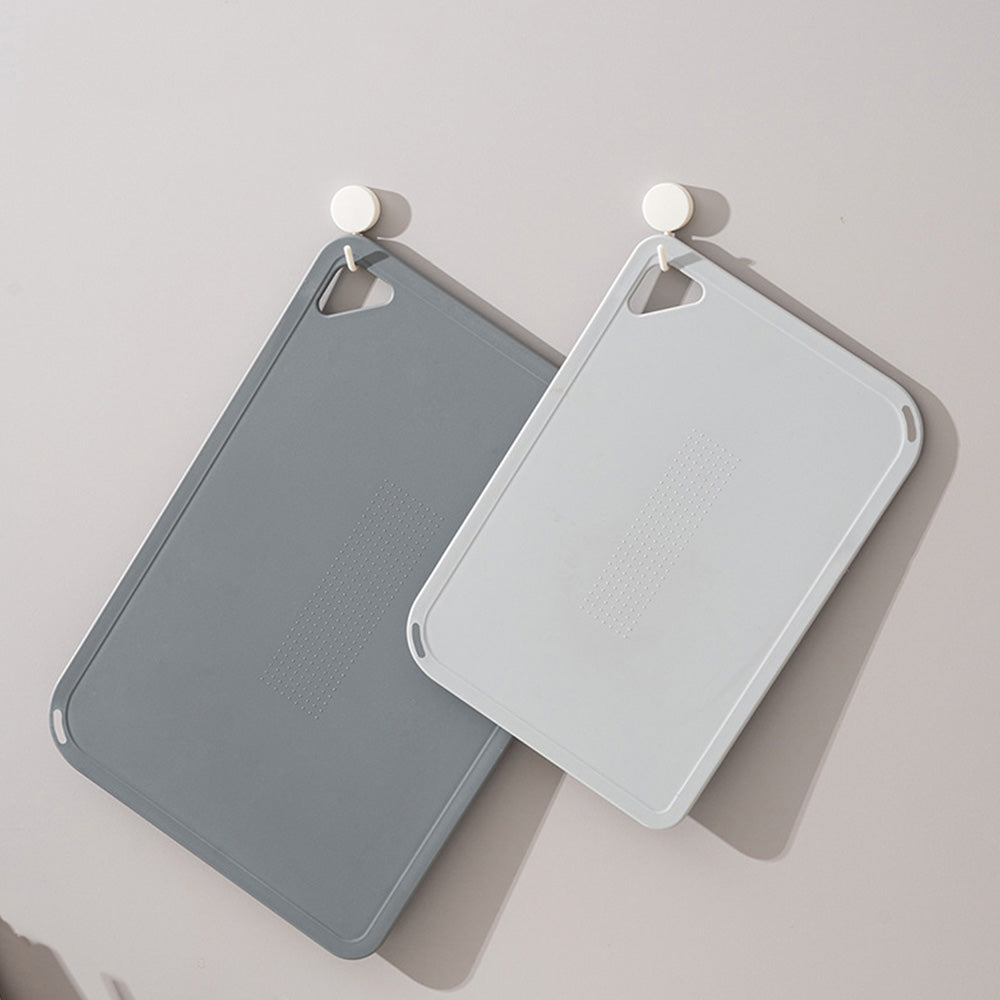 3 PCS Plastic Cutting Board Set with Hanging Loop Non Slip PP Chopping Board for Home