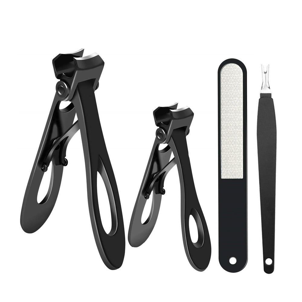 4Pcs Nail Clippers with Nail File Dead Skin Removal