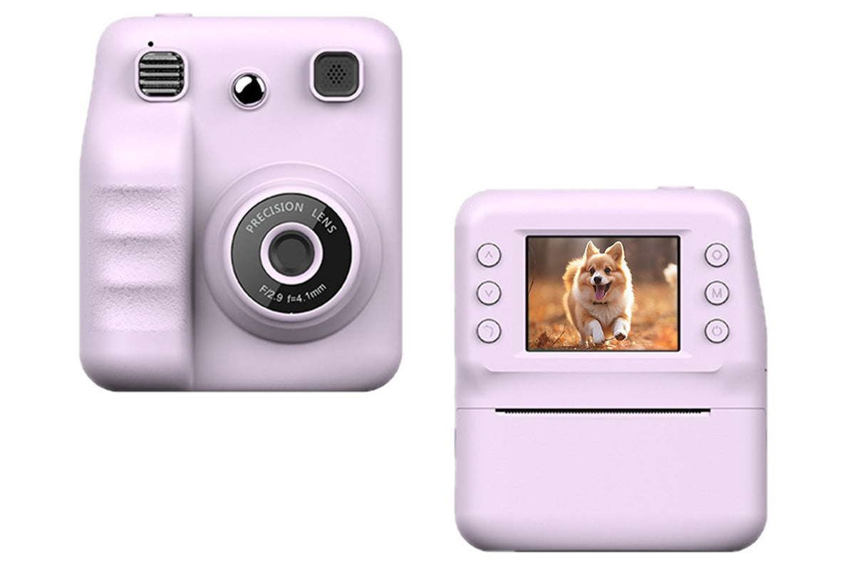 Instant Print Camera with 32GB TF Card 1080P HD Video Portable Digital Printing Toy Gift