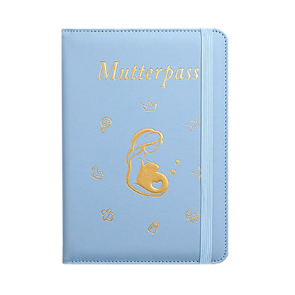 Pregnancy Daily Journal PU Cover Card Holder