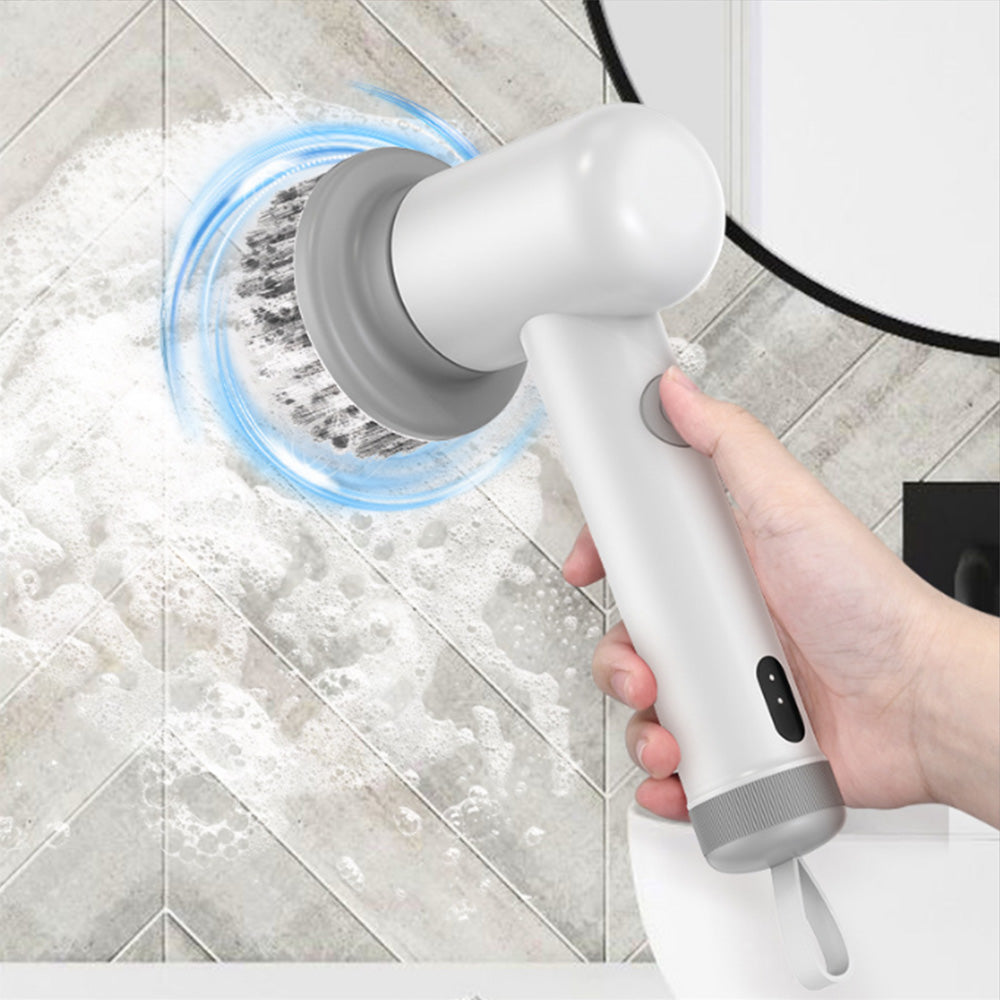 Electric Spin Scrubber with 3 Cleaning Heads Cordless Rechargeable Cleaning Brush