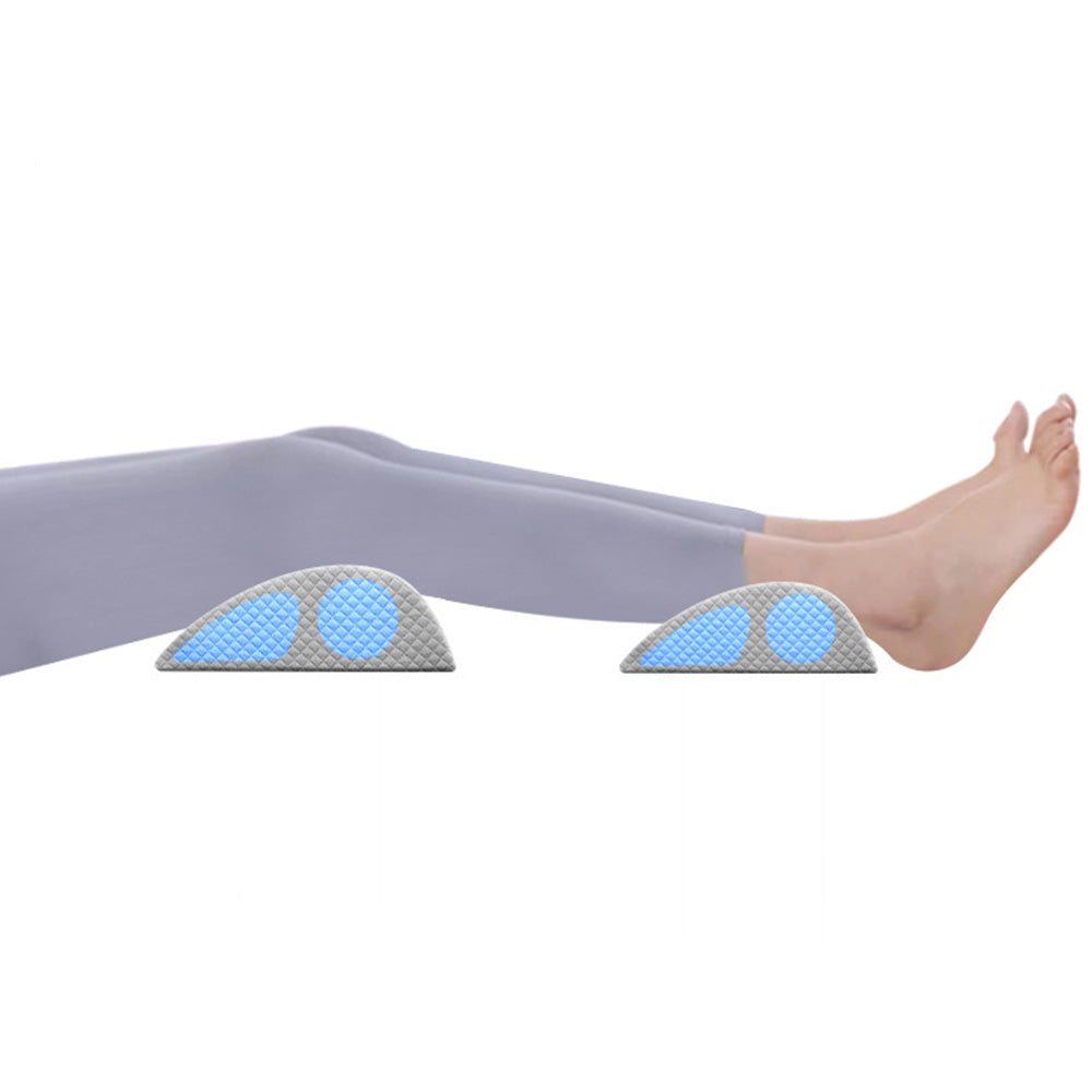 Half Moon Bolster Pillow for Legs Under Knee Support for Back and Side Sleeping