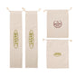 4Pcs Linen Bread Bags Reusable Drawstring Bag