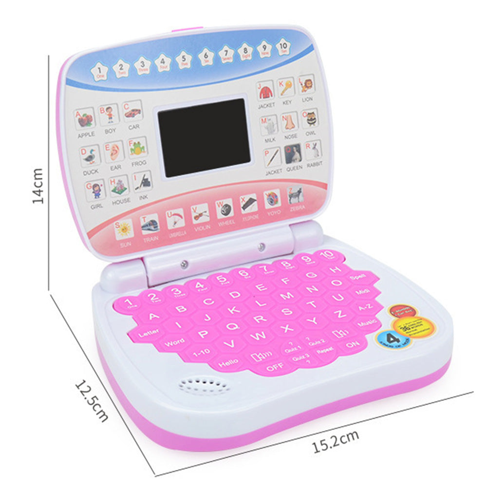 Pretend Laptop Toy with Music for Bilingual Learning Above 4 Years