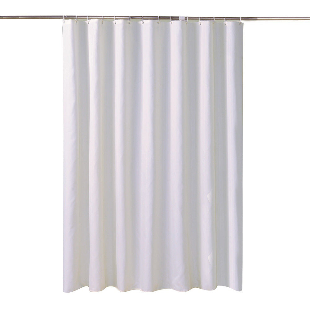 Waterproof Shower Curtain with 12 Hooks Thick Polyester for Bathtub Bathroom