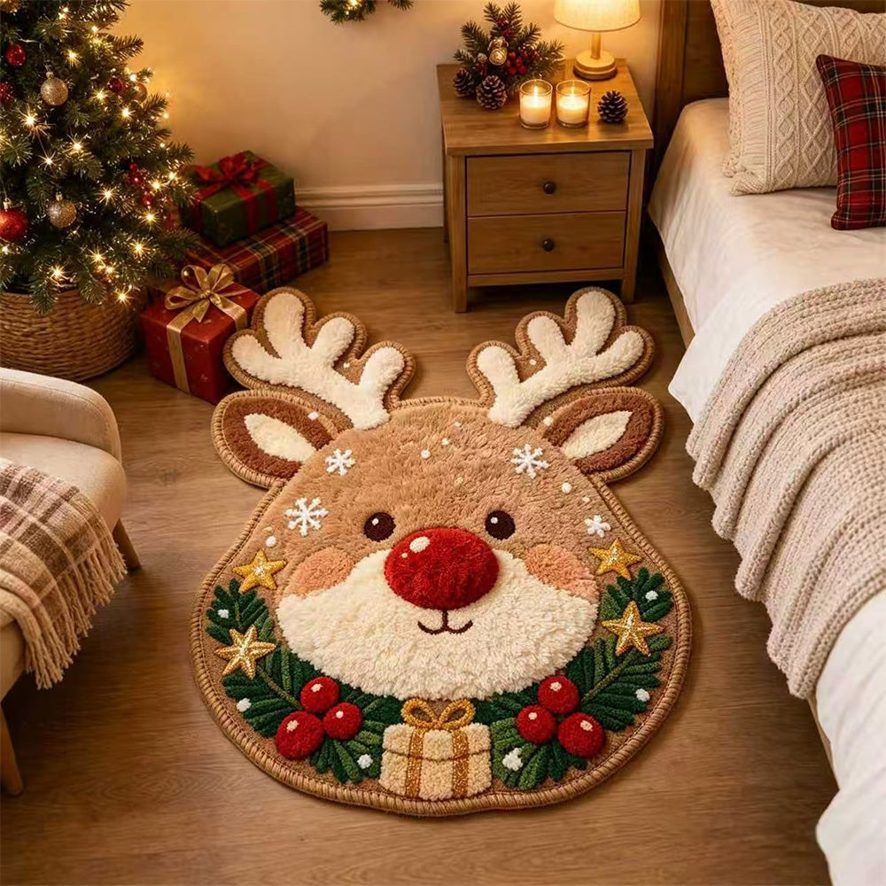 Soft Christmas Velvet Floor Mat-Style 3