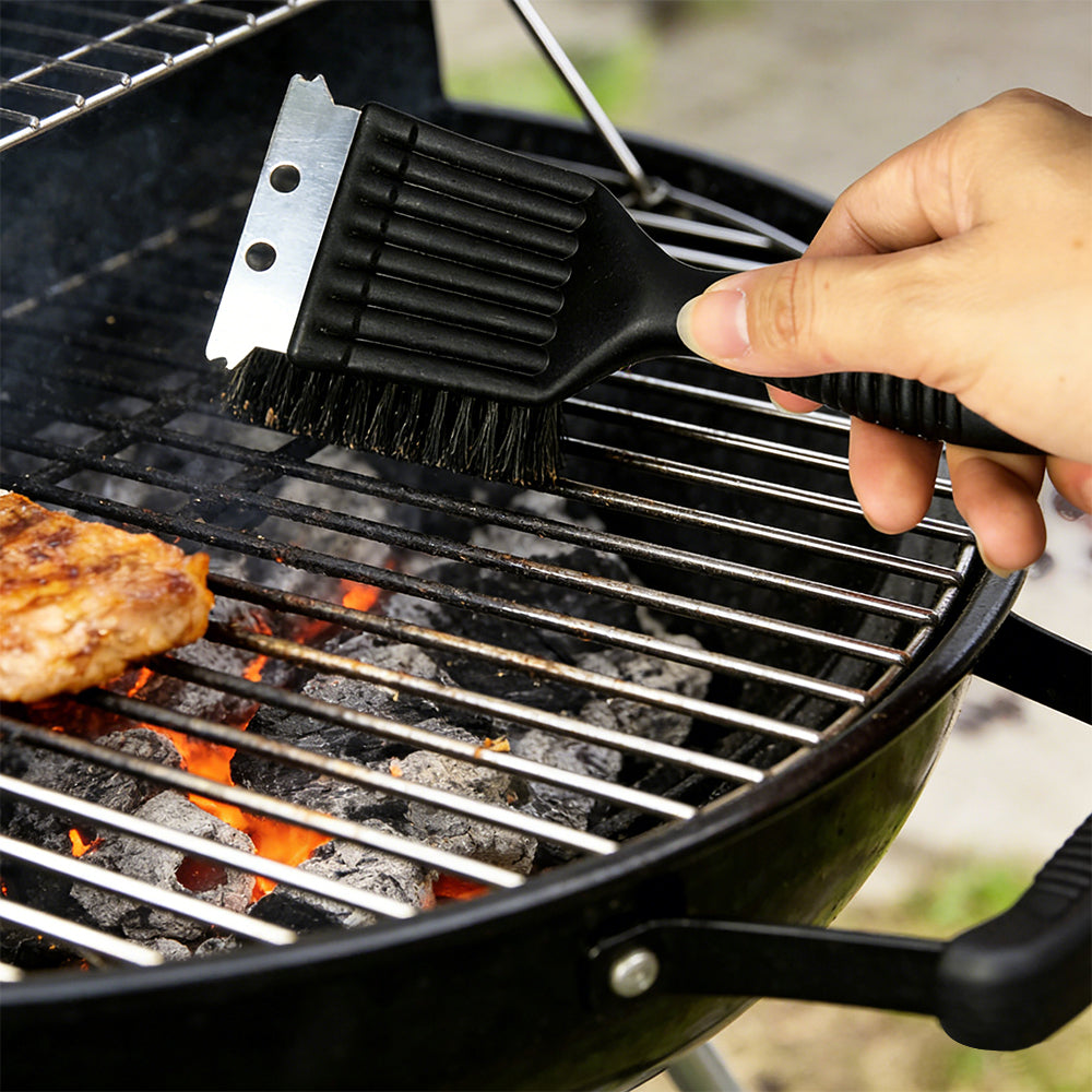 2 Pack Heavy Duty BBQ Grill Cleaning Brush with Scraper