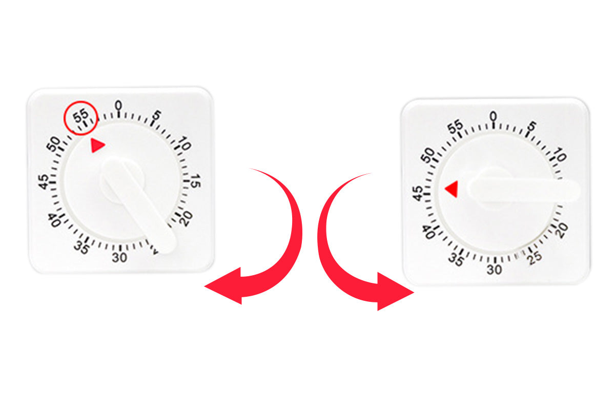 Mechanical Kitchen Timer Battery-Free Countdown Timer for Cooking Studying