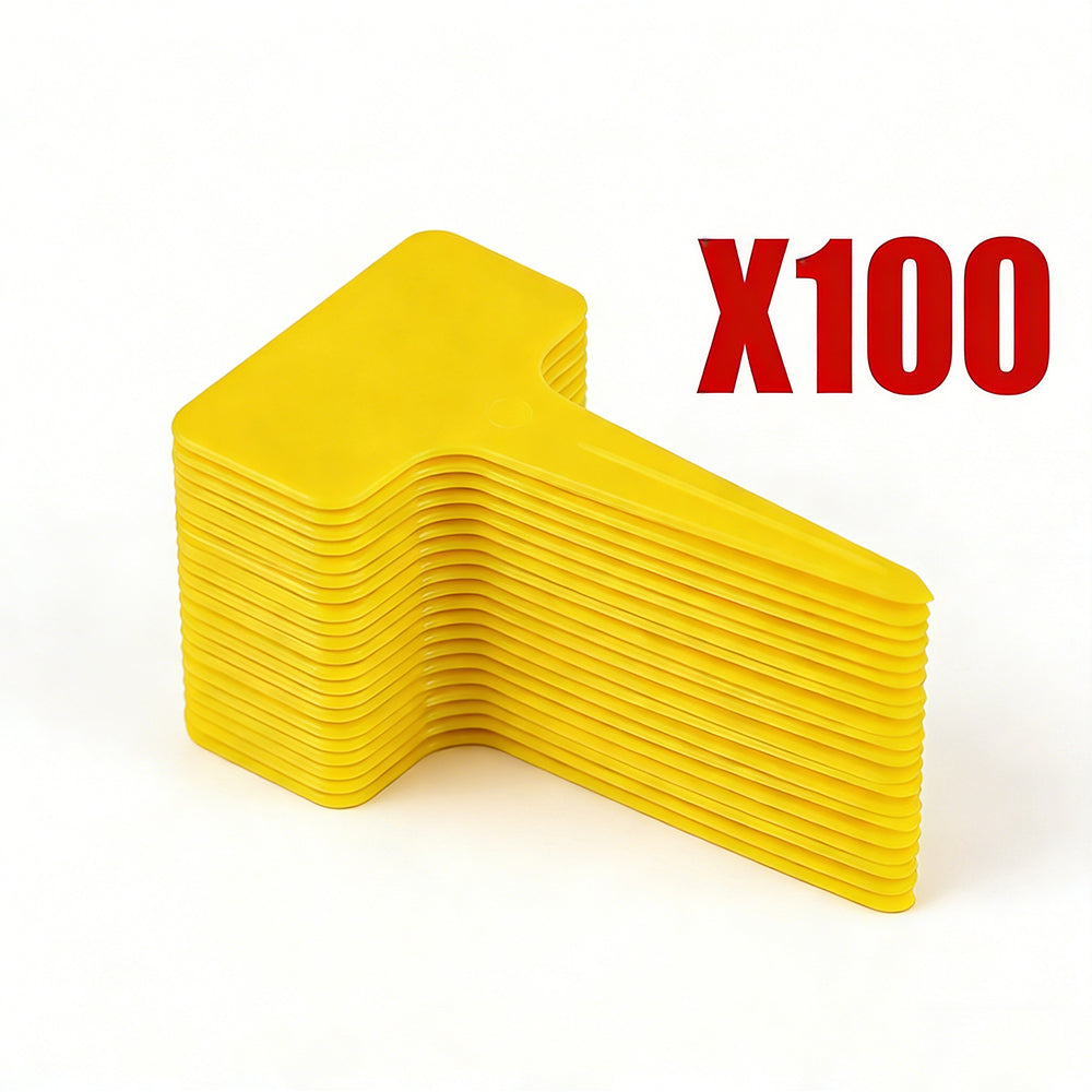 100 Pack T-Type Plastic Plant Labels Pot Marker Garden Markers Reusable