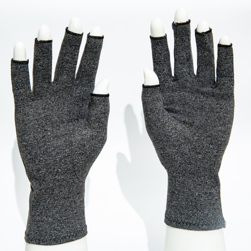 2Pairs Fingerless Arthritis Compression Gloves for Pain Relief