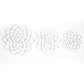 3Pcs 4/5/6 Inch Stainless Steel Reusable Flower Arranger Holder