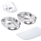 2pcs Stainless Steel Replacement Bowls with Mat for SureFeed RFID Microchip Pet Feeder for Cats Dogs