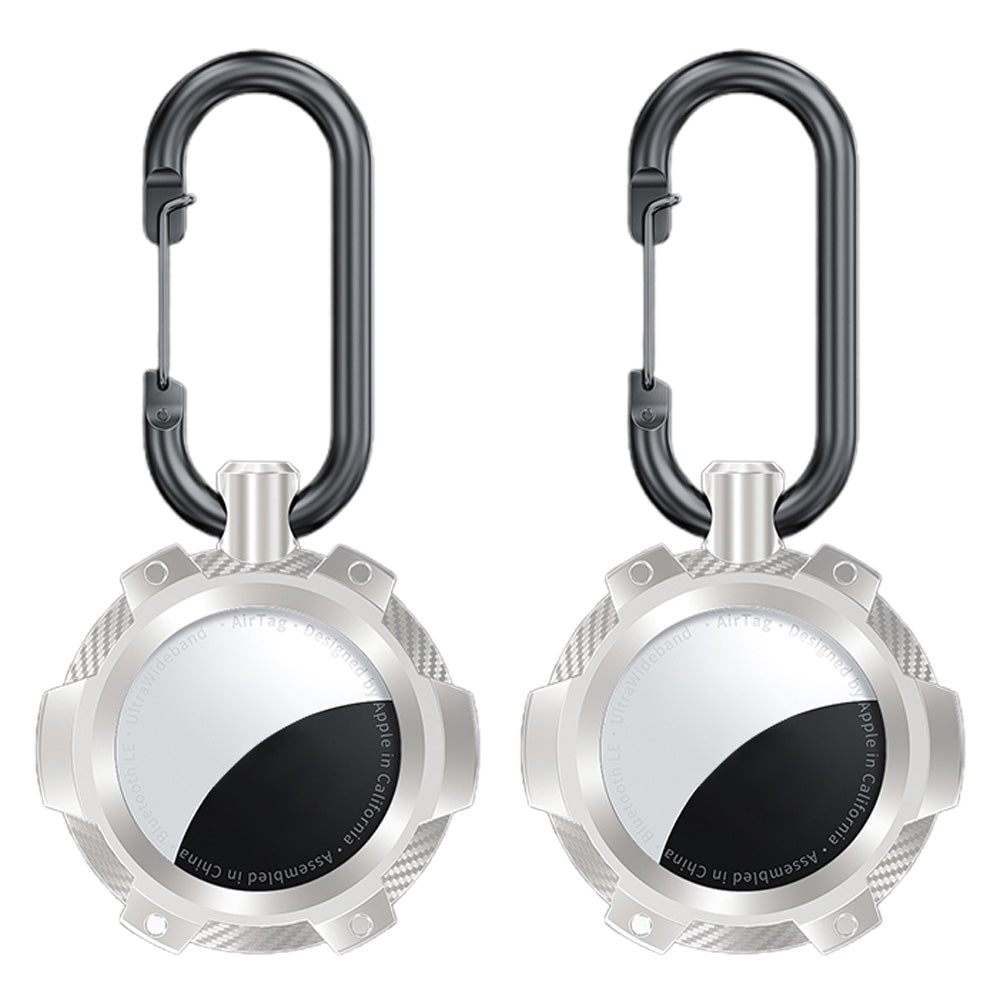 2-Pack for Airtag Holder Case with Keychain TPU Shockproof Cover Anti-Scratch Key Chain for AirTag