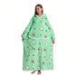 Extra Long Hoodie Wearable Blanket With Big Pocket for Adults