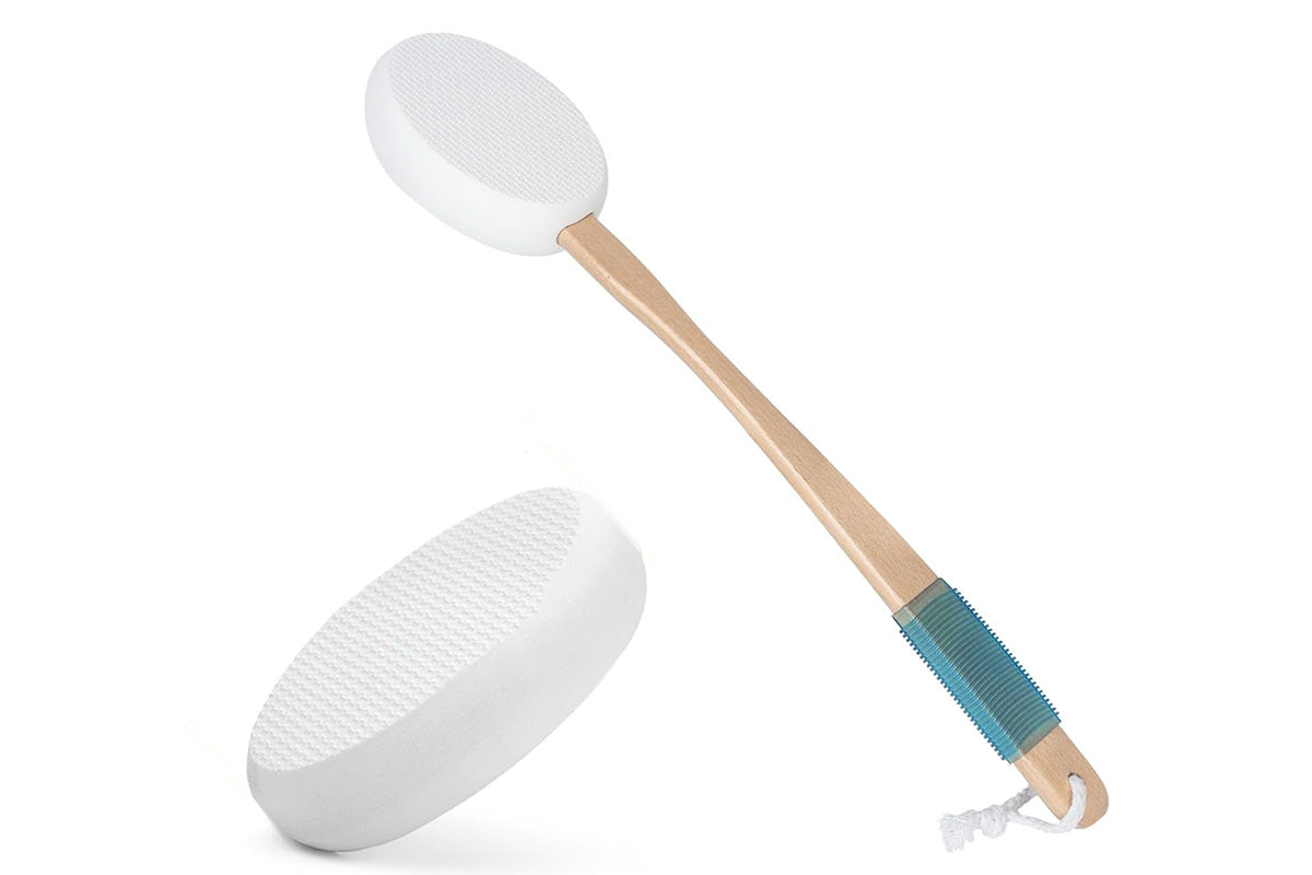 Back and Foot Lotion Applicator with 4 Replacement Pads Sunscreen Applicator Tool