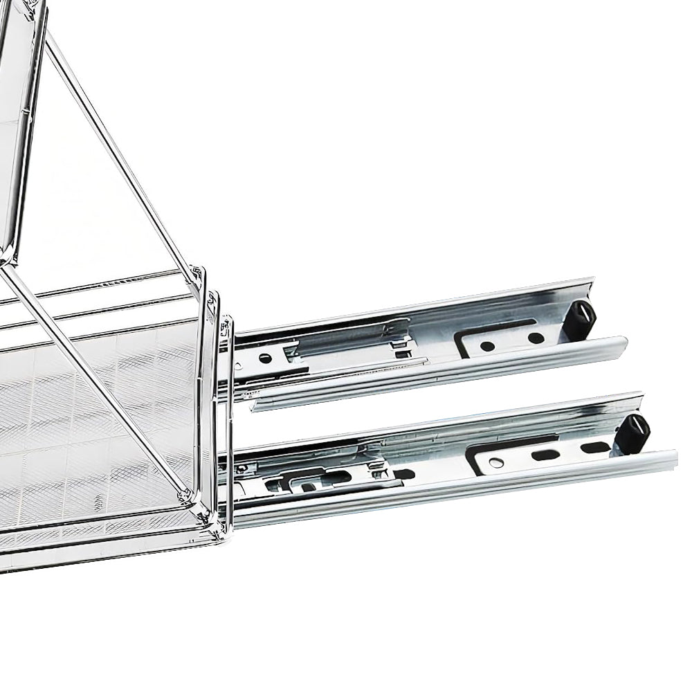 2 Tier Sliding Pull Out Vertical Spice Rack Organizer for Cabinet