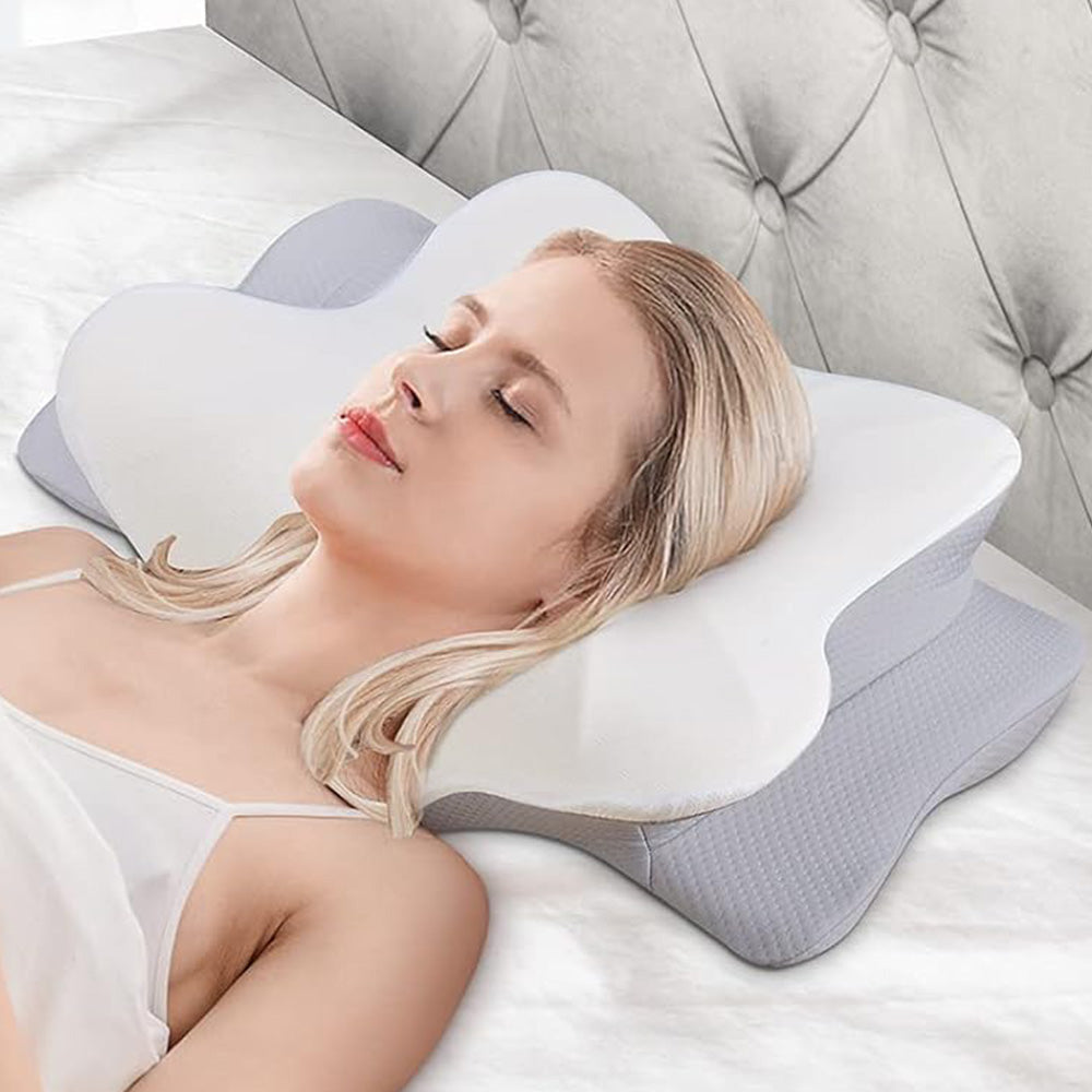Neck Pillow Memory Foam Pillow for Cervical Side Back Stomach Sleeper