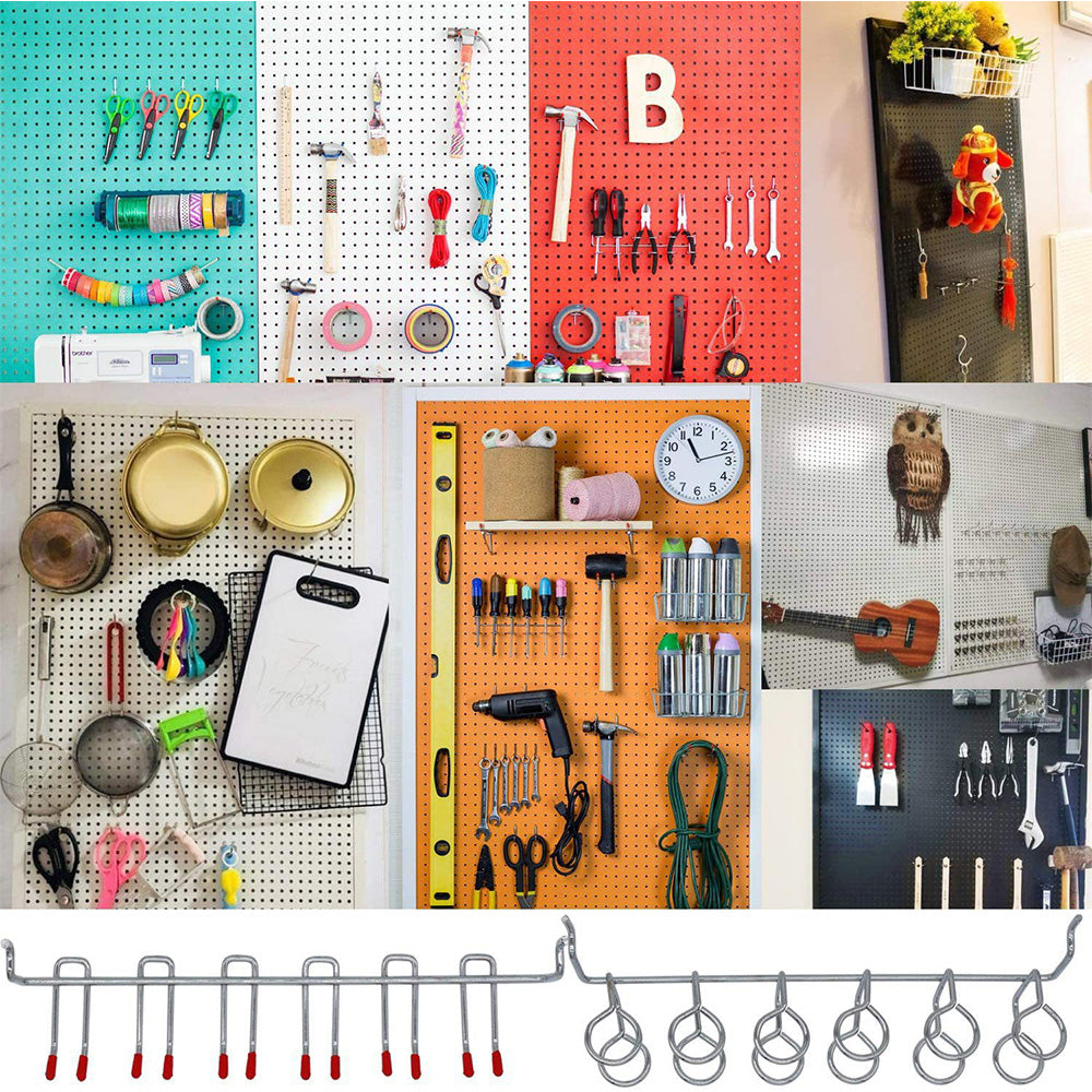 Pegboard Hooks Assortment Set 114 Pcs for Tool Organization