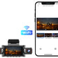 4-Channel WiFi Dash Cam with 64GB Memory Card Night Vision Car Recorder 1080P Car Camera 480P Dash Camera