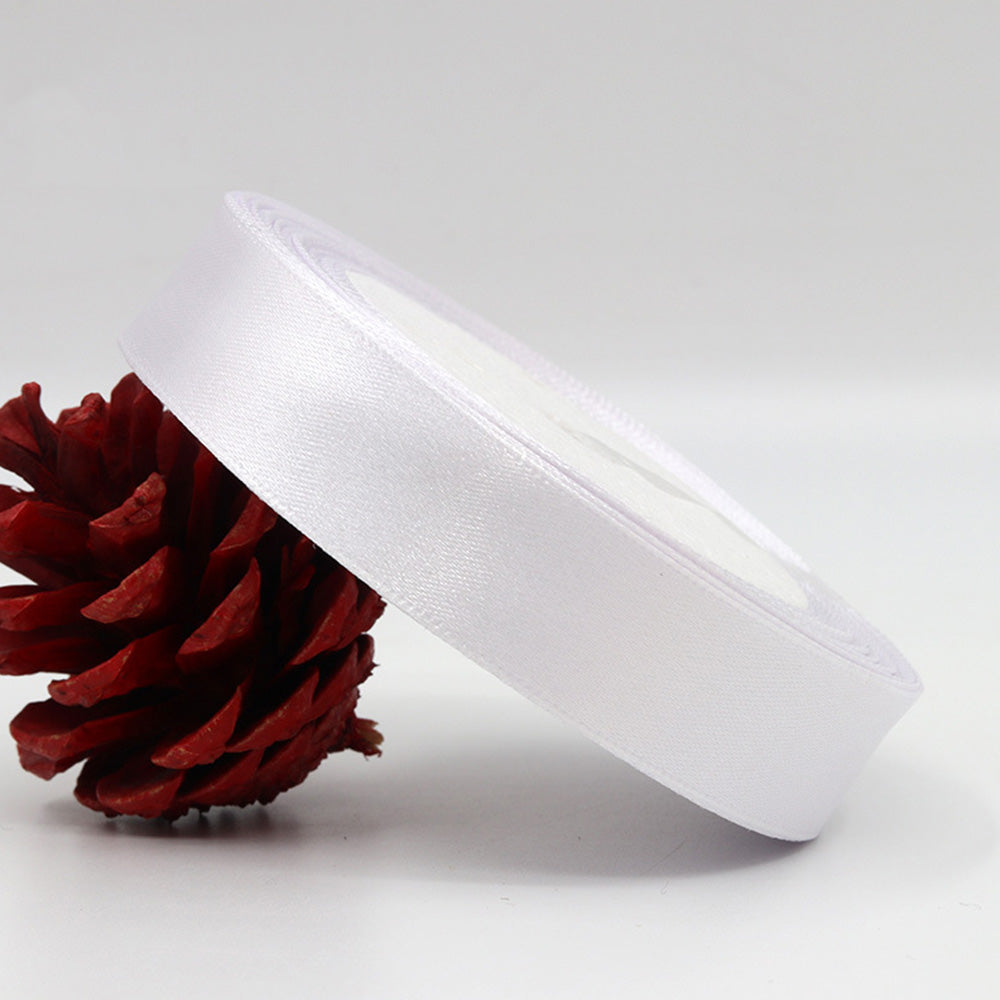 22m Double Sided Polyester Satin Ribbon for Christmas Gift Wrapping