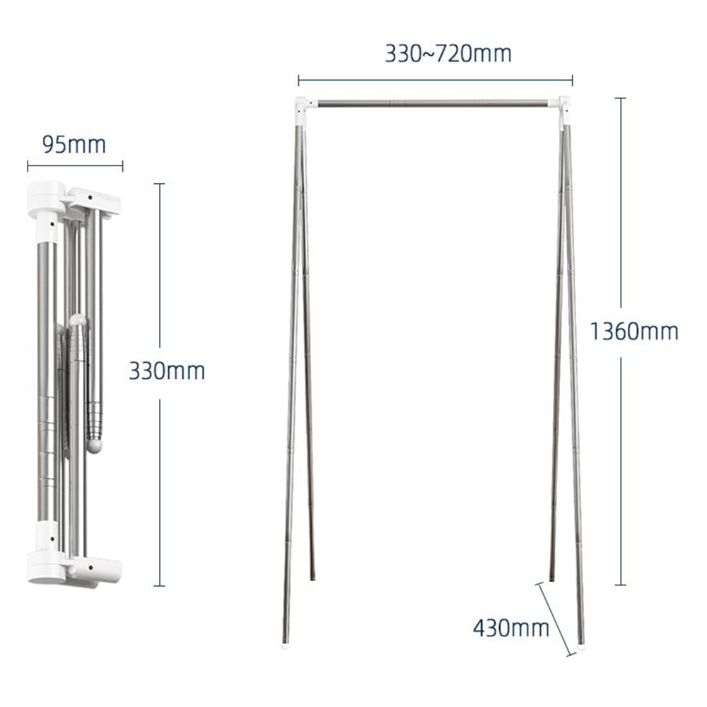 Stainless Steel Foldable Garment Rack