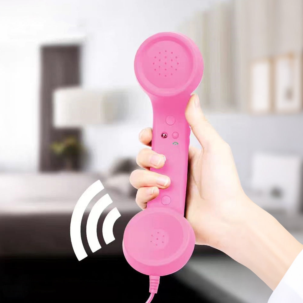 Retro Type C Wired Phone Handset with Microphone for Phones Computers
