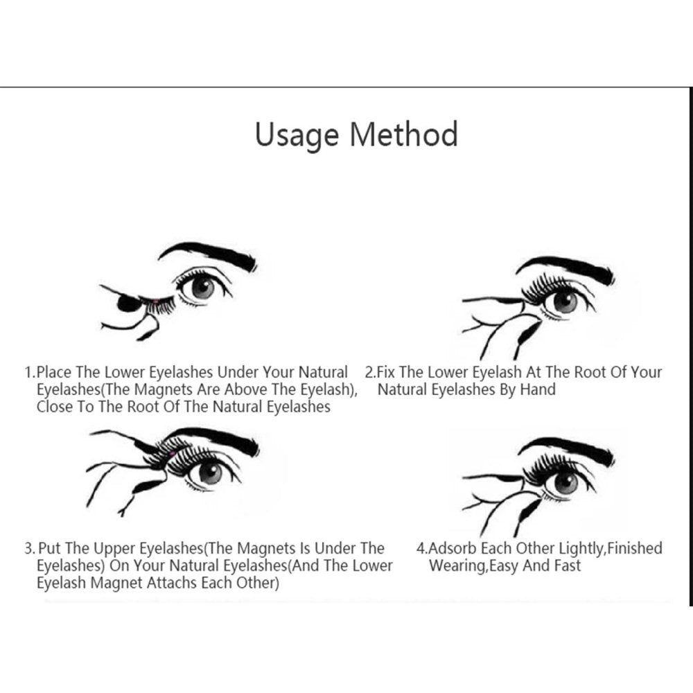 Attractive Eyelashes Clip Set with Two Pairs of Eyelashes