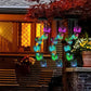 LED Solar Wind Chimes Outdoor Butterfly Hanging Wind Chimes Lamp