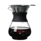 Pour Over Coffee Maker Borosilicate Glass Carafe with Reusable Stainless Steel Filter