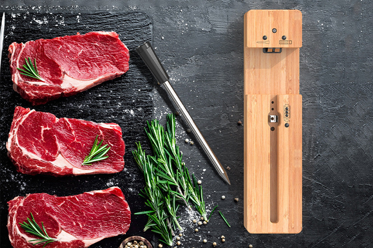 Meat Thermometer Digital Bluetooth Wireless Food Thermometer for Cooking Grilling
