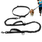 2 in 1 Hands Free Running Dog Leash for Walking Jogging