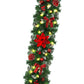 2.7M Christmas Garland Artificial Rattan Decoration With 50 LED Lights For Home Outdoor