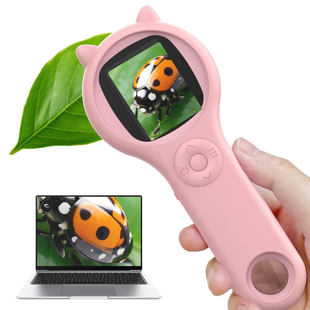 Mini Microscope Portable Handheld Magnifying Glass Educational Toy