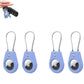 4Pcs AirTag Protective Cases with Keychain for Luggage