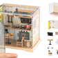 DIY Miniature Dollhouse Kit 3D Puzzle Dollhouse Toy with Dust Cover and Light