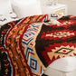 Geometry Pattern Travel Couch Bed Plush Blanket