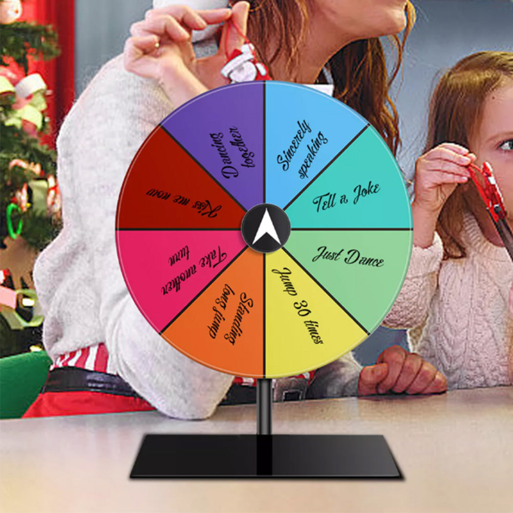 20cm Wheel Dry Erase Spinning For Prizes Tabletop Roulette Wheel Of Fortune For Party Christmas