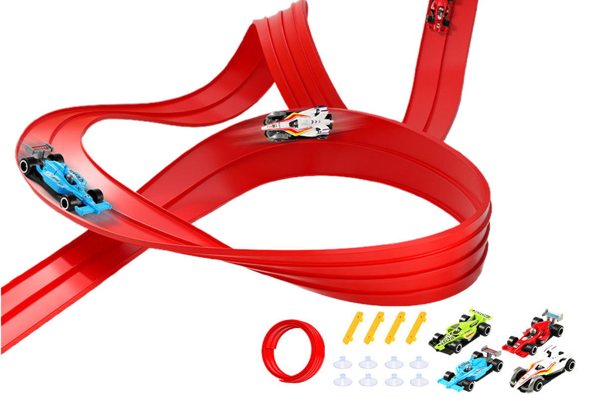 Five Meter Dual Lane Gravity Racing Track Set